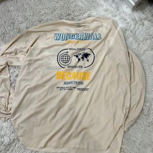 Oversized slinky shirt